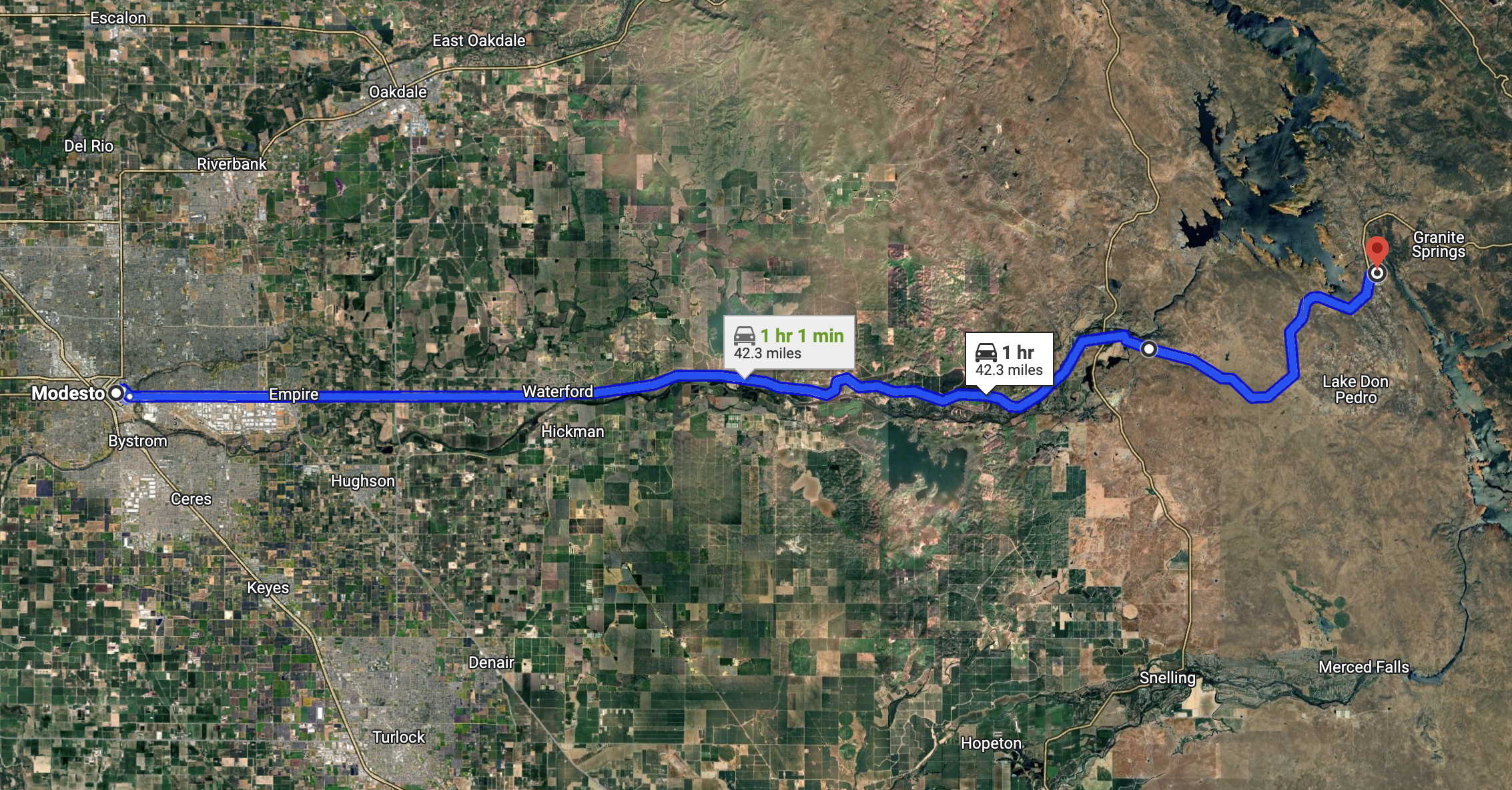 Hour drive to Modesto!!